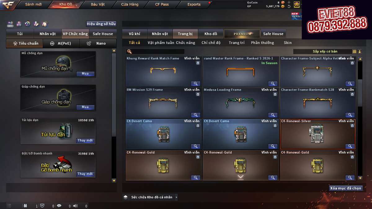 shop acc cf uy tin gia re